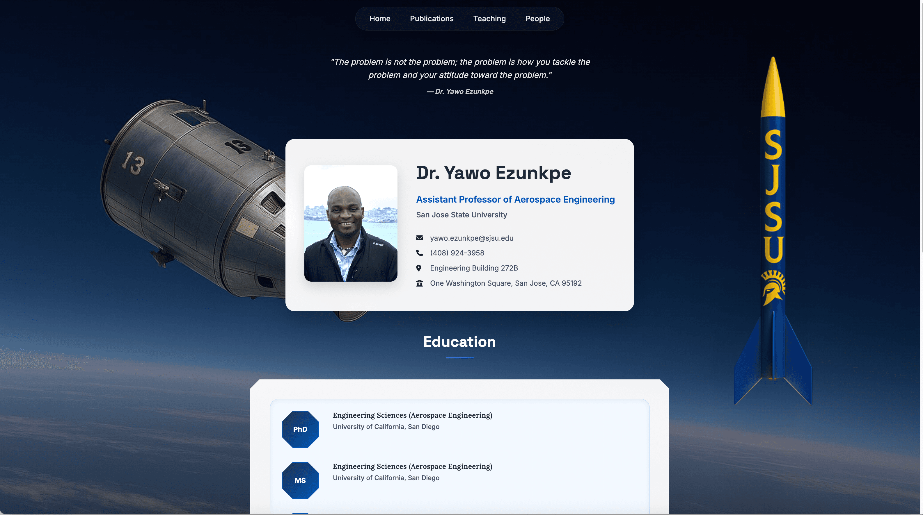 Faculty Profile Website